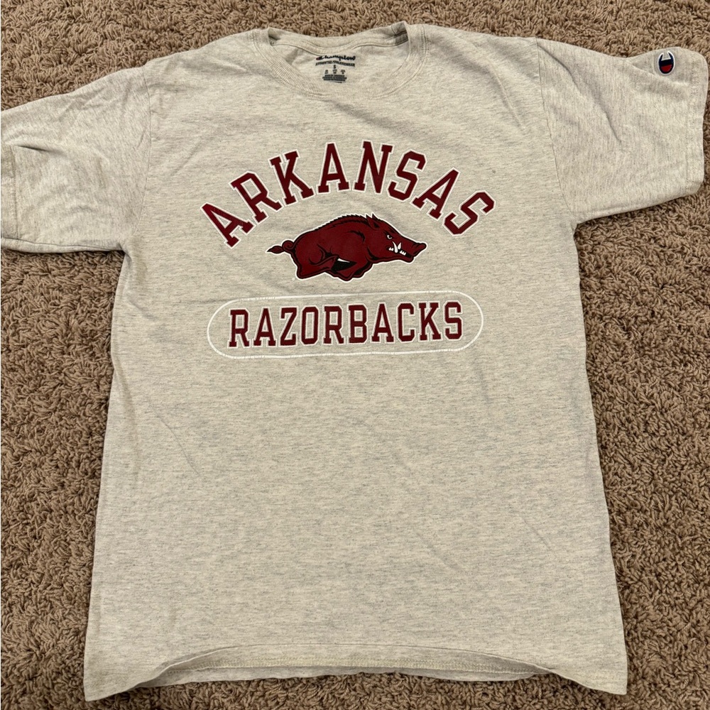 university of Arkansas tshirt!